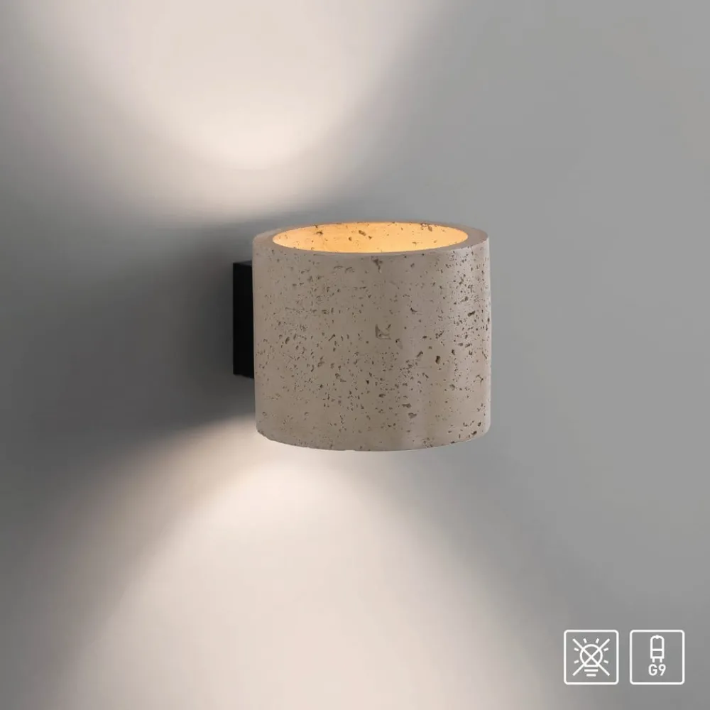 Schöner Wohnen Væglamper > Væglampe Traventa, beige, op/ned, G9