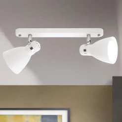 Loftlamper|Spotlights ^ ORION School loftspot, 2 lyskilder, hvidt