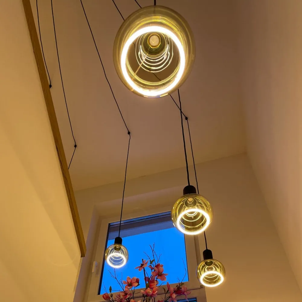 SEGULA Dæmpbar Led-Pære|Filament Pære > floating globe G125 E27 6 W grå glas åben