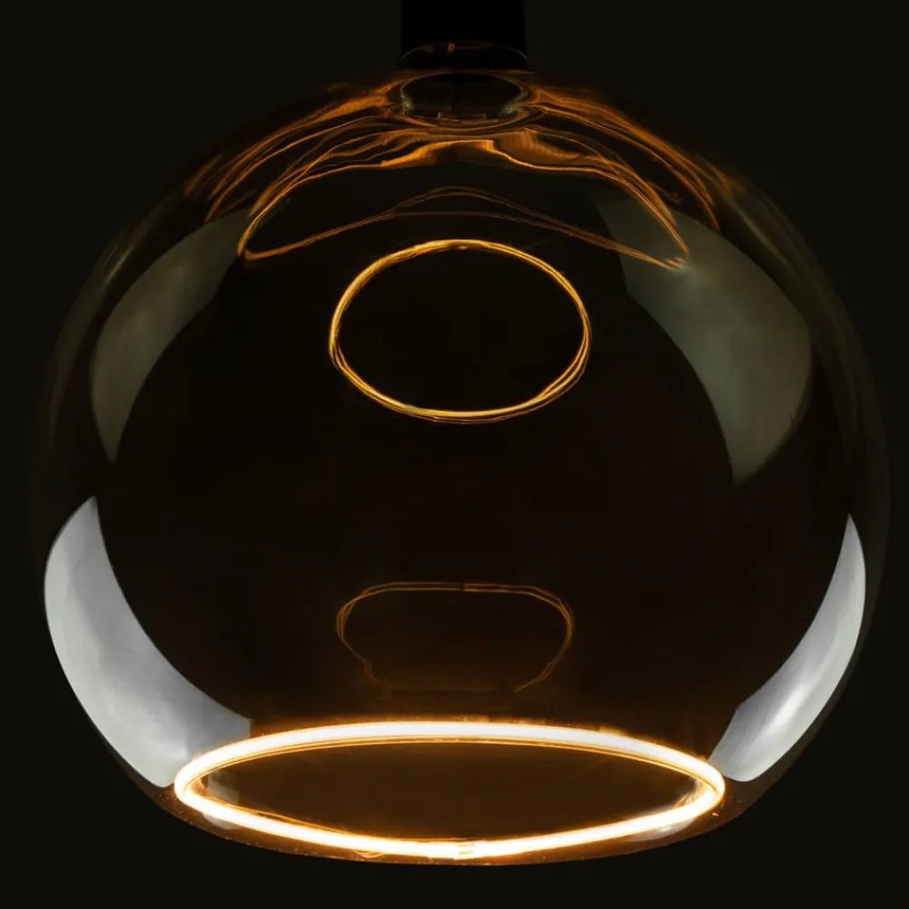 Dæmpbar Led-Pære|Filament Pære ^ SEGULA floating globe G300 E27 8 W grå glas åben
