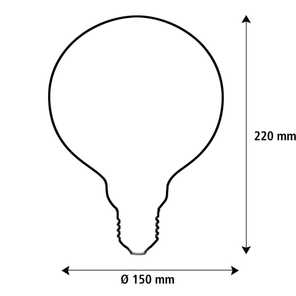 SEGULA Dæmpbar Led-Pære > LED Elegant Line E27 5W G150 2.200 K Glødetråd, dæmpbar