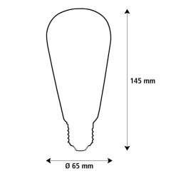 SEGULA Filament Pære > LED Elegant Line E27 5W Rustika 2.200 K Filament dæmpbar