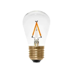 Filament Pære ^ SEGULA LED E27 1,5 W 24V DC klar glødetråd 922 dæmpbar