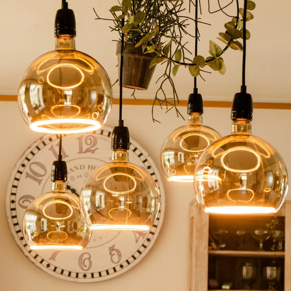SEGULA Dæmpbar Led-Pære|Led Pærer > LED-floating-globepære G200 E27 6 W smoke