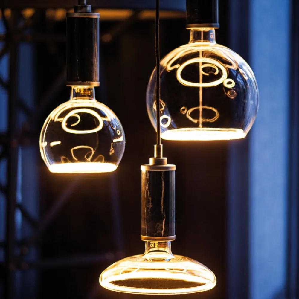 SEGULA Dæmpbar Led-Pære|Led Pærer > LED-floating-globepære G200 E27 6 W smoke