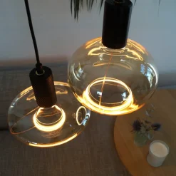Dæmpbar Led-Pære|Filament Pære ^ SEGULA LED floating oval E27 4,5W kan dæmpes, røg