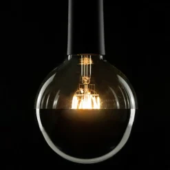Dæmpbar Led-Pære|Filament Pære ^ SEGULA LED-Globe E27 6,5 W 927 hovedspejl sølv
