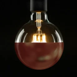 Dæmpbar Led-Pære|Filament Pære ^ SEGULA LED-Globe E27 6,5 W 927 hovedspejl kobber