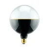 SEGULA Dæmpbar Led-Pære > LED-Globe Illusion E27 G145 klar/sort 6W 1900K dæmpbar
