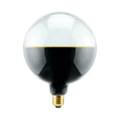 SEGULA Dæmpbar Led-Pære > LED-Globe Illusion E27 G145 klar/sort 6W 1900K dæmpbar