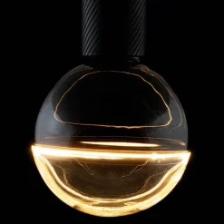 SEGULA Dæmpbar Led-Pære > LED-Globe Illusion E27 G145 klar/sort 6W 1900K dæmpbar