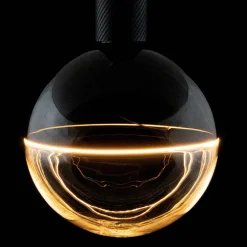 Dæmpbar Led-Pære ^ SEGULA LED-Globe Illusion E27 G190 klar/sort 6W 1900K dæmpbar