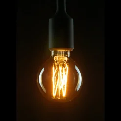 Dæmpbar Led-Pære|Filament Pære ^ SEGULA LED-globepære E27 G80 5W 2.200K guld dæmpbar