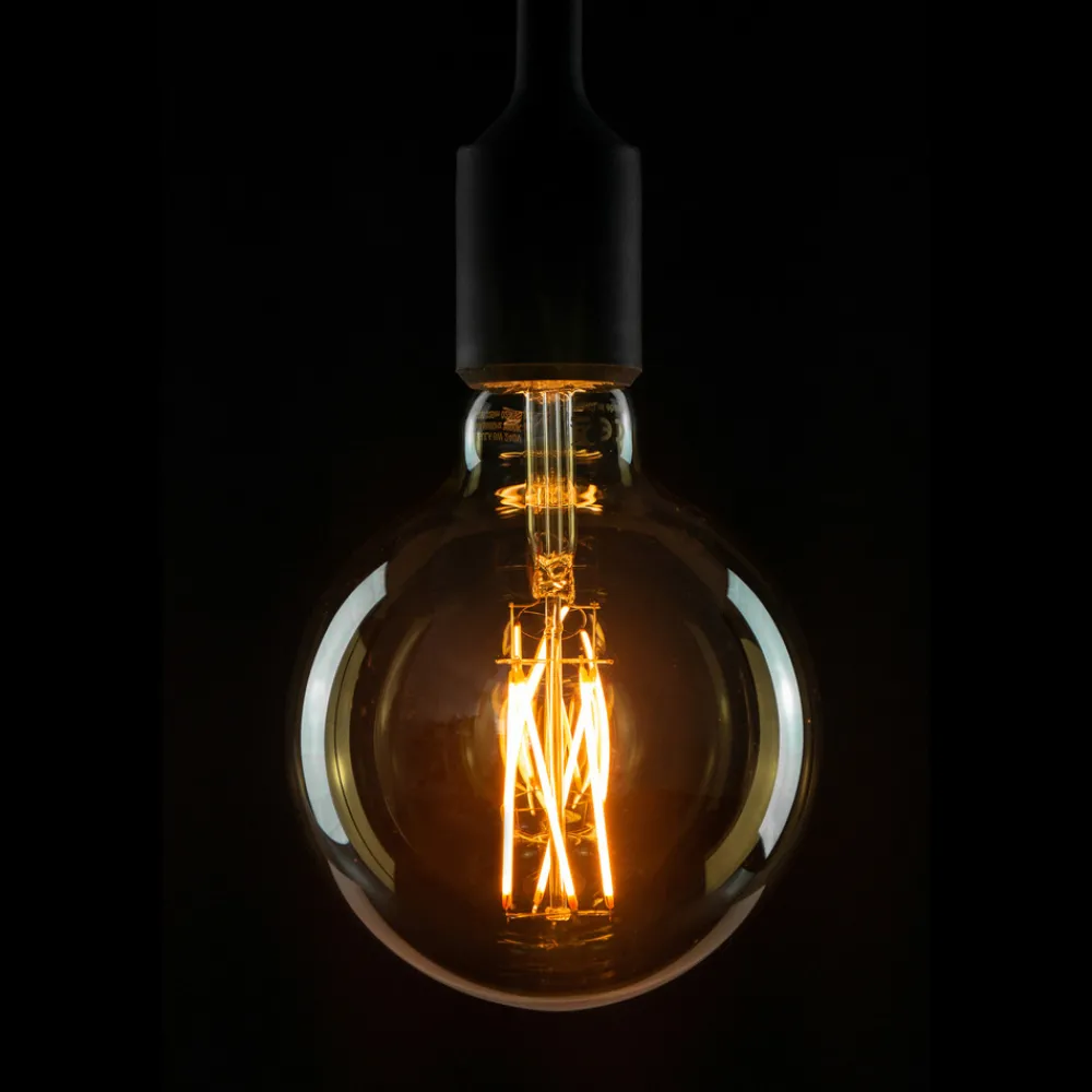 SEGULA Dæmpbar Led-Pære|Filament Pære > LED-globepære E27 G125 5W 2.200K guld dæmpbar