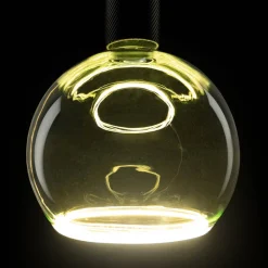 Dæmpbar Led-Pære ^ SEGULA LED globepære Svævende, E27, grøn G200 6 W 922 dæmpbar