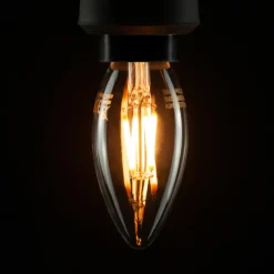 SEGULA Dæmpbar Led-Pære|Filament Pære > LED-kertepære E14 3W 2.200K filament klar