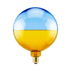 SEGULA Dæmpbar Led-Pære > LED-kugle Illusion, E27 G190 blå/gul 6W 1.900K dæmpbar