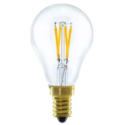 Dæmpbar Led-Pære|Filament Pære ^ SEGULA LED-pære E14 3W 2.200K dæmpbar klar