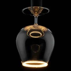 Dæmpbar Led-Pære ^ SEGULA LED-pære flydende cognac klar E27 6W 922 dæmpbar