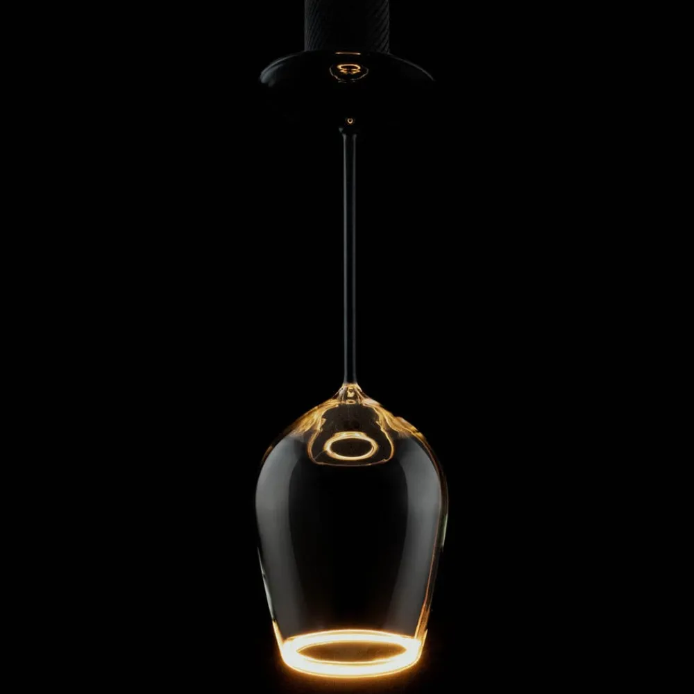 Dæmpbar Led-Pære|Led Pærer ^ SEGULA LED-pære flydende rødvin røgfarvet E27 5 W 922