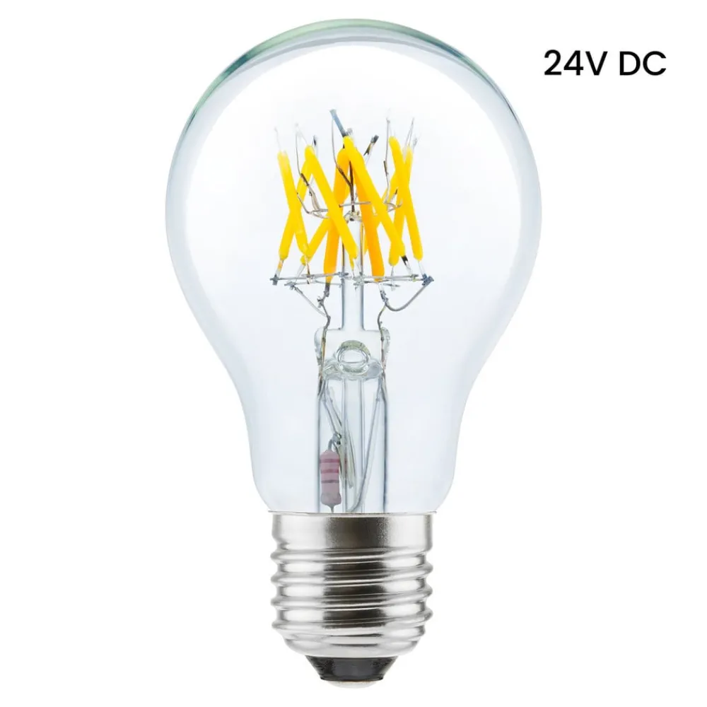 Dæmpbar Led-Pære|Filament Pære ^ SEGULA LED-pære 24V E27 6 W 927 filament, dæmpes