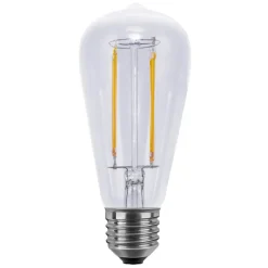 Dæmpbar Led-Pære|Filament Pære ^ SEGULA rustik LED-pære Long Style E27 6,5 W klar