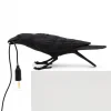 SELETTI Dekorationsbelysning|Bordlamper > Bird Lamp legesyg LED-bordlampe, sort