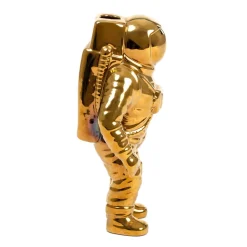 Møbel Og Interiør ^ SELETTI Cosmic Diner Starman-vase, guld. H 28 cm, porcelæn