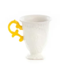 SELETTI Møbel Og Interiør > -krus I-Wares, hvid/gul, 300 ml, porcelæn
