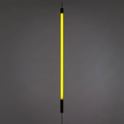 SELETTI Gulvlamper > LED-lys Linea, gul, trædetaljer, universal