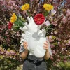 SELETTI Møbel Og Interiør > Love in Bloom Kæmpe vase, hvid, h 60 cm, glasfiber