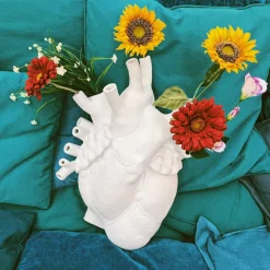 SELETTI Møbel Og Interiør > Love in Bloom Kæmpe vase, hvid, h 60 cm, glasfiber