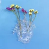 Møbel Og Interiør ^ SELETTI Love in Bloom-vase, klar, højde 24 cm, hjerteformet, glas