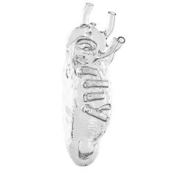 Møbel Og Interiør ^ SELETTI Love in Bloom-vase, klar, højde 24 cm, hjerteformet, glas
