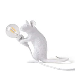 SELETTI Dekorationsbelysning > Muselampe LED-pære USB-siddende hvid