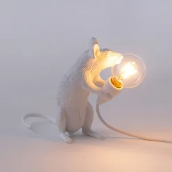 SELETTI Dekorationsbelysning > Muselampe LED-pære USB-siddende hvid