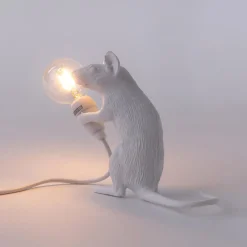 SELETTI Dekorationsbelysning > Muselampe LED-pære USB-siddende hvid