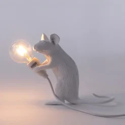 SELETTI Dekorationsbelysning > Muselampe LED-pære USB-siddende hvid