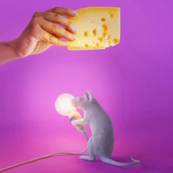 SELETTI Dekorationsbelysning > Muselampe LED-pære USB-siddende hvid