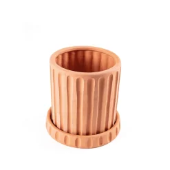 Møbel Og Interiør ^ SELETTI Vase Magna Graecia Dorico, underkop, terracotta