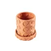 Møbel Og Interiør ^ SELETTI Vase Magna Graecia Onda, underkop, terracotta