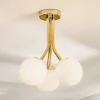Domiluce Loftlamper > Selva loftlampe med tre glaskugler, guld