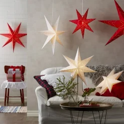 STAR TRADING Dekorationsbelysning|Julepynt > Sensy stående stjerne, højde 78 cm, hvid