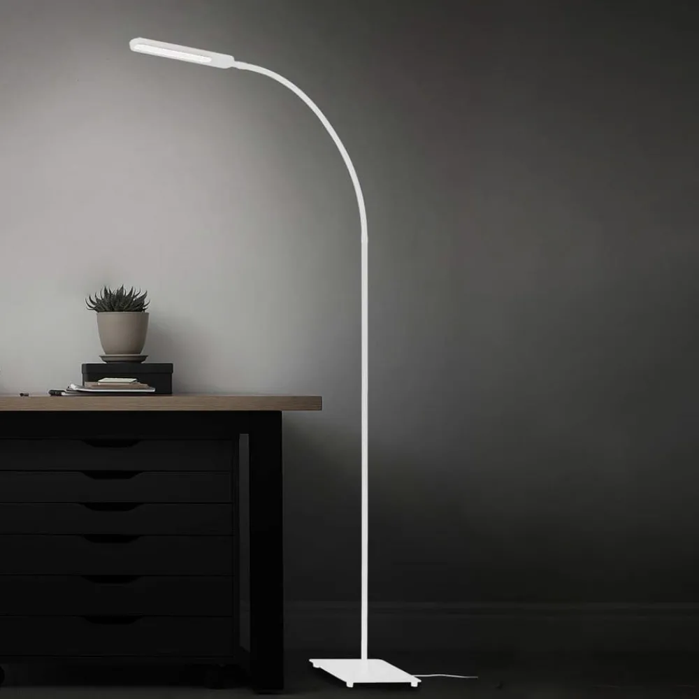 Briloner Arbejdsrum/Kontor|Gulvlamper > Servo LED-gulvlampe, kan dæmpes, CCT, hvid