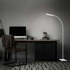 Briloner Arbejdsrum/Kontor|Gulvlamper > Servo LED-gulvlampe, kan dæmpes, CCT, hvid