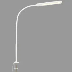 Briloner Arbejdsrum/Kontor|Bordlamper > Servo LED-klemmelampe, kan dæmpes, CCT, hvid