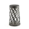 FARO BARCELONA Sokkellamper > Shadow LED-sokkellampe, mørkegrå, aluminium, højde 45 cm