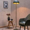 Lucide Gulvlamper > Siemon gulvlampe af stål, Ø 35 cm, grøn