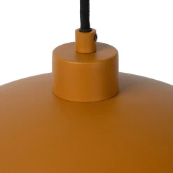 Lucide Pendellamper > Siemon hængelampe af stål, Ø 40 cm, okkergul