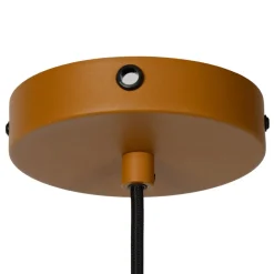 Lucide Pendellamper > Siemon hængelampe af stål, Ø 40 cm, okkergul